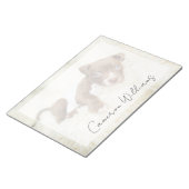 最も可愛い赤ん坊の動物 |ベビーピットブルパピー ノートパッド (アングル)