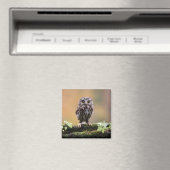 最も可愛い赤ん坊の動物 |ベビーフクロウ マグネット (インサイチュ (食洗機))