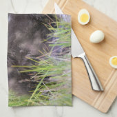 最も可愛い赤ん坊の動物 |ベビーブラウンベア キッチンタオル (四つ折り)