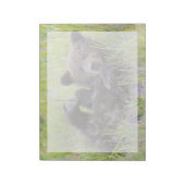 最も可愛い赤ん坊の動物 |ベビーブラウンベア ノートパッド (回転)