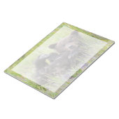 最も可愛い赤ん坊の動物 |ベビーブラウンベア ノートパッド (アングル)