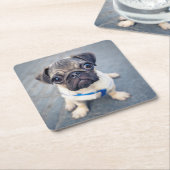 最も可愛い赤ん坊の動物 |ベビープーグ スクエアペーパーコースター (アングル)