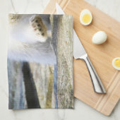 最も可愛い赤ん坊の動物 |ベビーホッキョクグマ キッチンタオル (四つ折り)