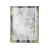 最も可愛い赤ん坊の動物 |ベビーホッキョクグマ ノートパッド (回転)