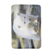 最も可愛い赤ん坊の動物 |ベビーホッキョクグマ バスマット (正面縦)