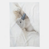 最も可愛い赤ん坊の動物 |ベビーミュート キッチンタオル (縦)