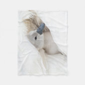 最も可愛い赤ん坊の動物 |ベビーミュート フリースブランケット (正面)