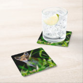 最も可愛い赤ん坊の動物 |ベビーレッドキツネ スクエアペーパーコースター (インサイチュ)