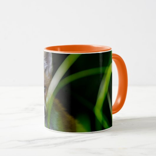 最も可愛い赤ん坊の動物 |ベビーレッドキツネ マグカップ (正面右)