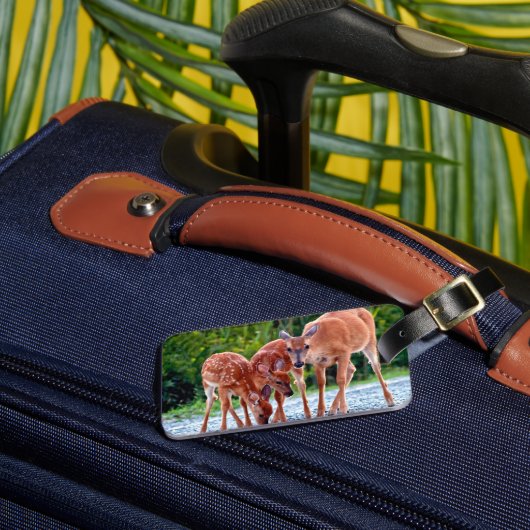 最も可愛い赤ん坊の動物 |ベビー付き ラゲッジタグ (正面インサイチュ3)