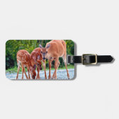 最も可愛い赤ん坊の動物 |ベビー付き ラゲッジタグ (正面横)