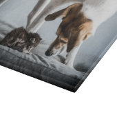 最も可愛い赤ん坊の動物 |ベビー子猫と犬 カッティングボード (角)