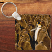 最も可愛い赤ん坊の動物 |ペンギンが若者の間で キーホルダー (正面)