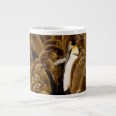 最も可愛い赤ん坊の動物 |ペンギンが若者の間で ジャンボコーヒーマグカップ (正面)