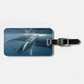 最も可愛い赤ん坊の動物 |ホエールカーフ ラゲッジタグ (正面横)