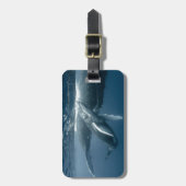 最も可愛い赤ん坊の動物 |ホエールカーフ ラゲッジタグ (正面縦)