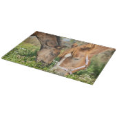 最も可愛い赤ん坊の動物 |ホース子馬 カッティングボード (角)