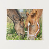 最も可愛い赤ん坊の動物 |ホース子馬 タペストリー (正面(横))