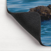 最も可愛い赤ん坊の動物 |マザー&ベビーシーオッター マウスパッド (コーナー)