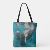 最も可愛い赤ん坊の動物 |マネージャとベビー トートバッグ (裏面)