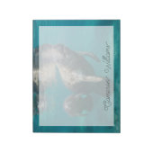 最も可愛い赤ん坊の動物 |マネージャとベビー ノートパッド (回転)