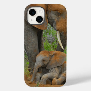 最も可愛い赤ん坊の動物 ママゾウ&ベビー Case-Mate iPhone 14ケース