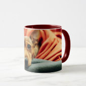 最も可愛い赤ん坊の動物 |ミニチュアピンシャー マグカップ (正面右)