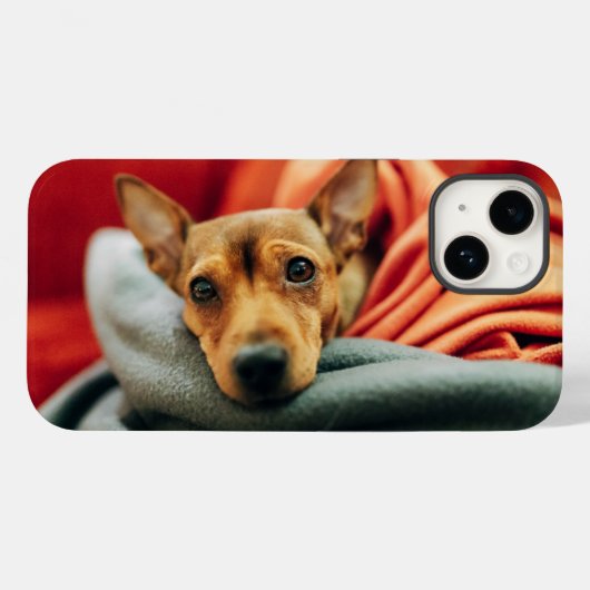 最も可愛い赤ん坊の動物 |ミニチュアピンシャー Case-Mate iPhoneケース (裏面 (横))