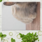 最も可愛い赤ん坊の動物 |ミニベビーバニー キッチンタオル (折り畳み)