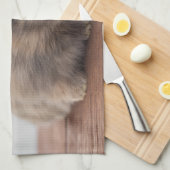 最も可愛い赤ん坊の動物 |ミニベビーバニー キッチンタオル (四つ折り)