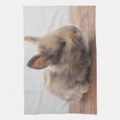 最も可愛い赤ん坊の動物 |ミニベビーバニー キッチンタオル (縦)