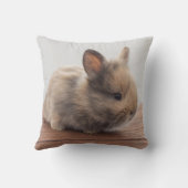 最も可愛い赤ん坊の動物 |ミニベビーバニー クッション (裏面)