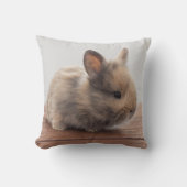 最も可愛い赤ん坊の動物 |ミニベビーバニー クッション (正面)