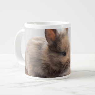 最も可愛い赤ん坊の動物 ミニベビーバニー ジャンボコーヒーマグカップ