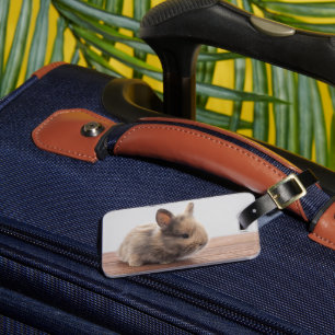 最も可愛い赤ん坊の動物  ミニベビーバニー ラゲッジタグ