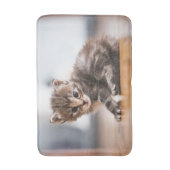 最も可愛い赤ん坊の動物 |ミニ虎猫子猫 バスマット (正面縦)