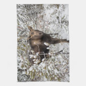 最も可愛い赤ん坊の動物 |ムースふくらはぎ キッチンタオル (縦)