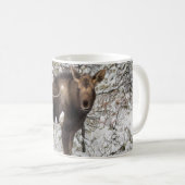 最も可愛い赤ん坊の動物 |ムースふくらはぎ コーヒーマグカップ (正面右)