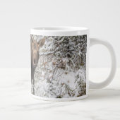 最も可愛い赤ん坊の動物 |ムースふくらはぎ ジャンボコーヒーマグカップ (右)