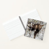 最も可愛い赤ん坊の動物 |ムースふくらはぎ ノートブック (内部)