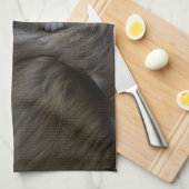 最も可愛い赤ん坊の動物 |モンキー日本のとベビー キッチンタオル (四つ折り)