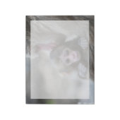 最も可愛い赤ん坊の動物 |モンキー日本のとベビー ノートパッド (回転)