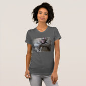 最も可愛い赤ん坊の動物 |モンキー日本のとベビー Tシャツ (正面フル)