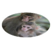 最も可愛い赤ん坊の動物 |モンキー日本のル カッティングボード (角)