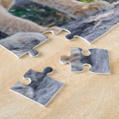 最も可愛い赤ん坊の動物 |ライオンパパ&カブ ジグソーパズル (側面)