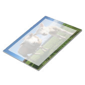 最も可愛い赤ん坊の動物 |ラム生まれたばかりのとママ ノートパッド (アングル)