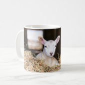 最も可愛い赤ん坊の動物 |ラム生まれたばかりの肉 コーヒーマグカップ (正面左)