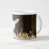 最も可愛い赤ん坊の動物 |ラム生まれたばかりの肉 ジャンボコーヒーマグカップ (正面右)