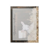 最も可愛い赤ん坊の動物 |ラム生まれたばかりの肉 ノートパッド (回転)