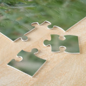 最も可愛い赤ん坊の動物 |レッドキツネキットのピーク ジグソーパズル (側面)